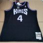 #4 Chris Webber Kings 2000-01 M&N  jersey black &iuml;&frac14;�heat pressed&iuml;&frac14;�