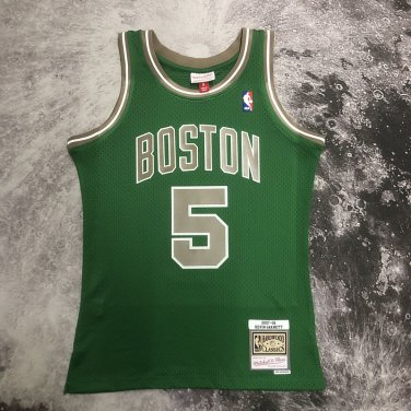 #5 Garnett Celtics 2007-08 M&N heat pressed jersey green