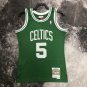 #5 Garnett Celtics 2007-08 M&N heat pressed jersey green white