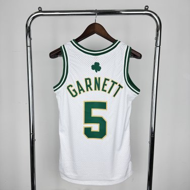 #5 Garnett Celtics 2008 M&N jersey white gold (heat pressed)