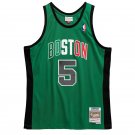 #5 Garnett Celtics M&N heat pressed jersey green black