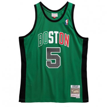 #5 Garnett Celtics M&N heat pressed jersey green black
