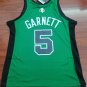 #5 Garnett Celtics M&N heat pressed jersey green black with The trophy