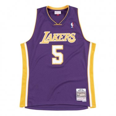 #5 Robert Horry Lakers 1999-00  M&N jersey purple (heat pressed)