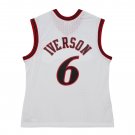 #6 Allen Iverson Philadelphia 76ers 2002-03 M&N Jersey white (heat pressed)