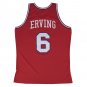 #6 Julius Erving Philadelphia 76ers 1982-83 M&N jersey red (heat pressed)