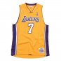 #7 Lamar Odom Lakers 2009-10 M&N jersey yellow (heat pressed)