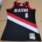 #8 Deni Avdija Blazers M&N jersey black (heat pressed)