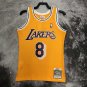 #8 Kobe Bryant 1996-97 M&N heat pressed jersey yellow