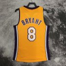 #8 Kobe Bryant 1999-00 M&N heat pressed jersey yellow