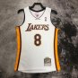 #8 Kobe Bryant Lakers 2003-04 M&N heat pressed jersey  white