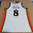 #8 Monta ELLIS  Warriors 2009-10 M&N heat pressed jersey white