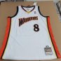 #8 Monta ELLIS  Warriors 2009-10 M&N heat pressed jersey white