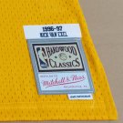#9 Nick Van Exel Lakers 1996-97 M&N jersey yellow (heat pressed)