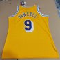 #9 Nick Van Exel Lakers 1996-97 M&N jersey yellow (heat pressed)