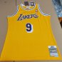 #9 Nick Van Exel Lakers 1996-97 M&N jersey yellow (heat pressed)