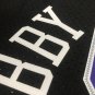 #10 Mike Bibby Kings 2001-02 M&N  jersey black &iuml;&frac14;�heat pressed&iuml;&frac14;�