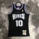 #10 Mike Bibby Kings 2001-02 M&N heat pressed jersey black