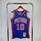 #10 Rodman pistons 1988-89 M&N jersey blue (heat pressed)
