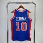 #10 Rodman pistons 1988-89 M&N jersey blue (heat pressed)