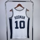 #10 Rodman Spurs 1993 94 M&N jersey white (heat pressed)