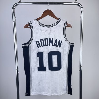 #10 Rodman Spurs 1993 94 M&N jersey white (heat pressed)