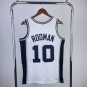 #10 Rodman Spurs 1993 94 M&N jersey white (heat pressed)