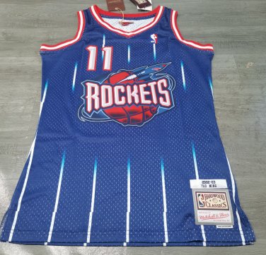 #11 Yao Ming Houston Rockets 2002-03 M&N Jersey (heat pressed)