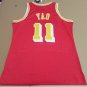 #11 Yao Ming Houston Rockets 2004-05 M&N jersey red (heat pressed)
