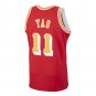 #11 Yao Ming Houston Rockets 2004-05 M&N jersey red (heat pressed)