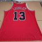#13 Luc Longley Bulls 1997-98 M&N jersey red (heat pressed)