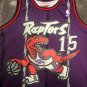 #15 Carter Raptors 1998-99 M&N heat pressed jersey purple