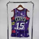 #15 Carter Raptors 1998-99 M&N jersey purple red (heat pressed)