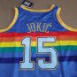 #15 Jokic Nuggets  M&N jersey purple (heat pressed)