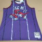 #17 Lin Raptors M&N jersey purple with Team name in Chinese  (heat pressed)