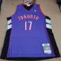 #17 Percy Miller Raptors 1999-00 M&N jersey purple black (heat pressed)