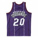 #20 Damon Stoudamire  Toronto Raptors Road 1995-96 M&N jersey purple (heat pressed)