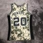 #20 Ginobili Spurs 2013 14 M&N jersey camo (heat pressed)