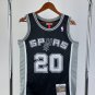 #20 Ginobili Spurs M&N jersey black (heat pressed)