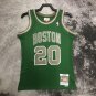 #20 Ray Allen Celtics 2007-08 M&N heat pressed jersey green