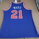 #21 Charlie Ward Knicks M&N jersey blue (heat pressed)