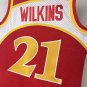 #21 Dominque Wilkins Hawks M&N jersey red (heat pressed&iuml;&frac14;�