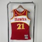 #21 Dominque Wilkins Hawks M&N jersey red (heat pressed&iuml;&frac14;�