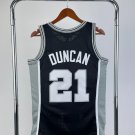 #21 Duncan Spurs  M&N jersey black (heat pressed)