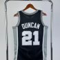 #21 Duncan Spurs  M&N jersey black (heat pressed)