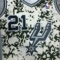 #21 Duncan Spurs 2013 14 M&N jersey camo (heat pressed)