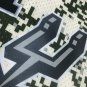 #21 Duncan Spurs 2013 14 M&N jersey camo (heat pressed)