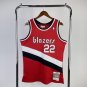 #22 Drexler Blazers 1983-84 M&N jersey red (heat pressed)