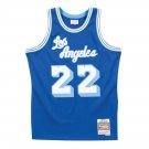 #22 Elgin Baylor Lakers 1960-61 M&N jersey blue (heat pressed)