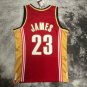 #23 James Cavaliers 2003-04 M&N heat pressed jersey red